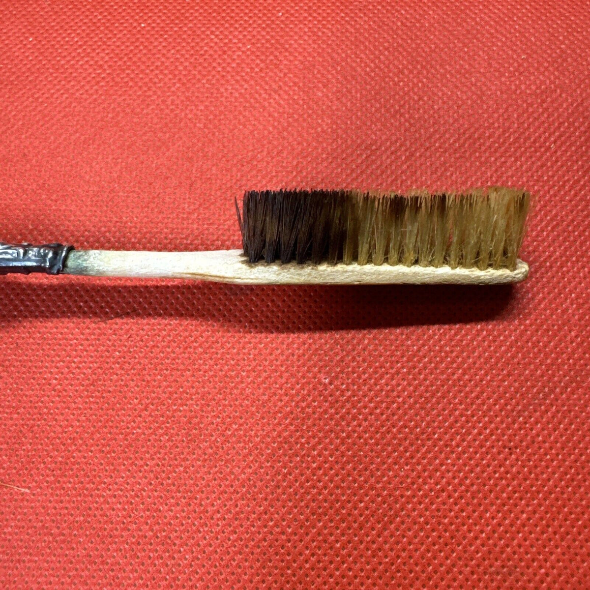 Sterling Silver Handled Toothbrush W/Boars Hair Bristles