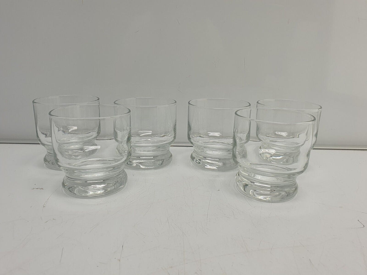 Vintage Whiskey 6 GLASSES & GLASS CARAFE 