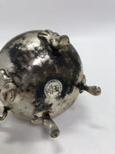 Silverplate Water Pitcher with Ice Guard and Claw Feet