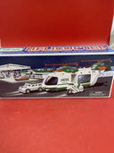 Vintage Hess 2001 Helicopter with Motorcycle and Cruiser/in Box,