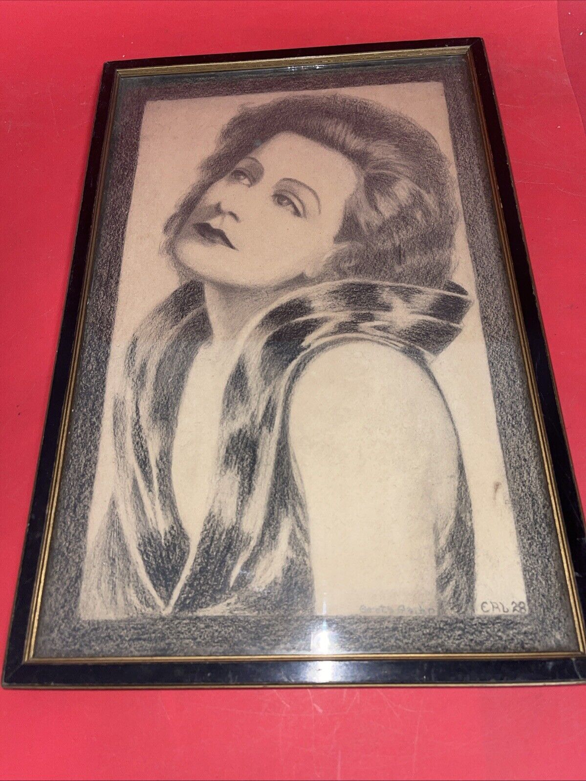 GRETA GARBO - American Actress - Original Vintage Artwork - 1928