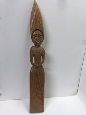 Hand Carved Wooden Statue From The Bahamas 