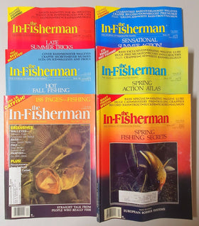 In-Fisherman Magazines Lot of 6 #77-82 (Febr 1988-Jan 1989)