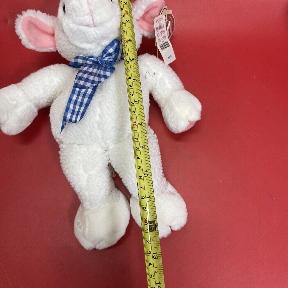 Vintage Sheep Plush Toy:Hi!I’m Lucy Squeeze Me I Baaa