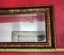 Vintage Art Deco Wall Mirror with Gilt, Wood Frame 20"x8