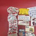 Vintage  Sticker Magnet Large Lot