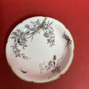 Set of 4 porcelain desserts plates, V.tor Étienne rue Paradis