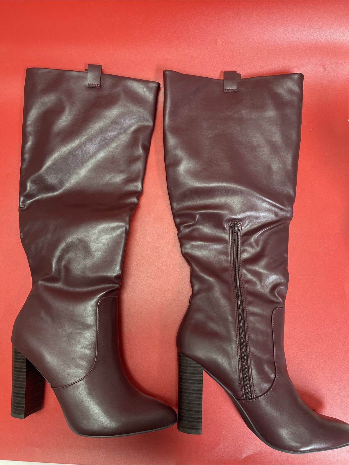 Just Fabulous Burgundy Helen Boots size 9