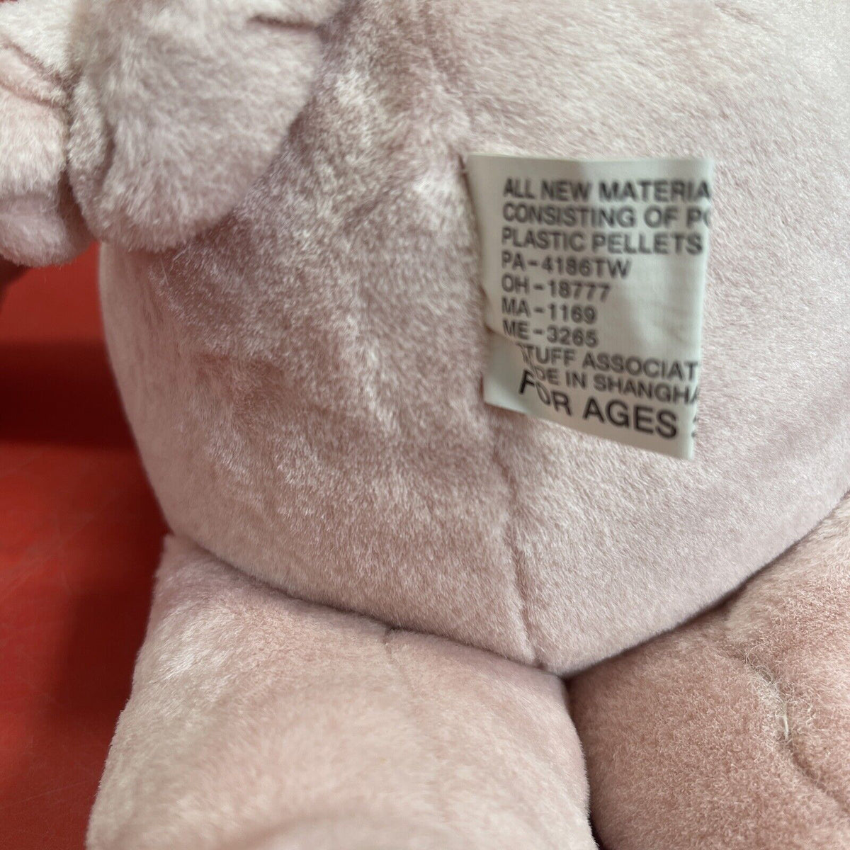 Seated 13" Squeeze to Oink Pig Named Charlotte Bean Bottom Plush Stuffed Toy