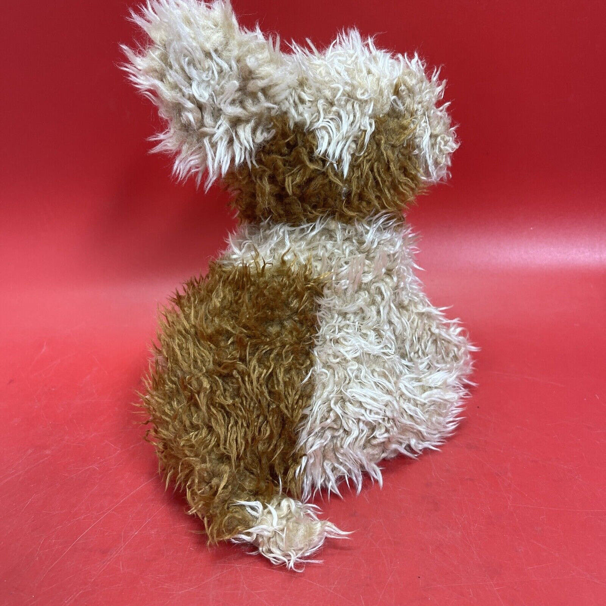 TY Puppy Dog Plush Brown Kids Brown Toffee Shaggy Terrier Stuffed Toy Animal 