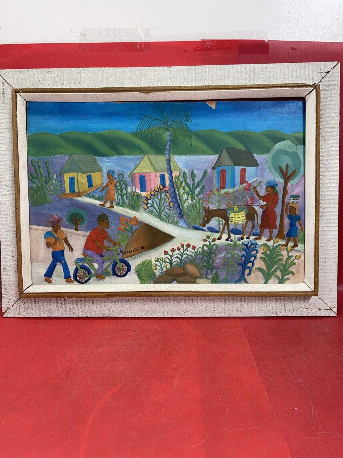 Original Oil Painting  Haitian by Artist M. Marcelin