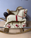 Vintage Delphos Bench Rocking Horse On Springs. Child Toy.