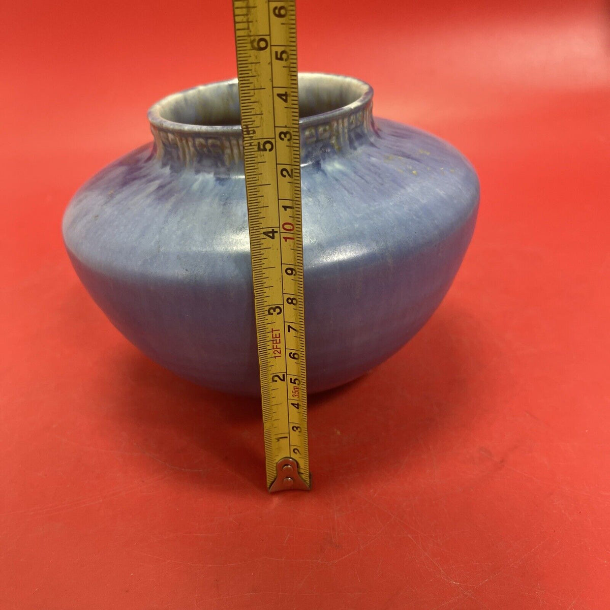 Roseville Tourmaline Bulbous Vase 5" / Fantastic Glaze
