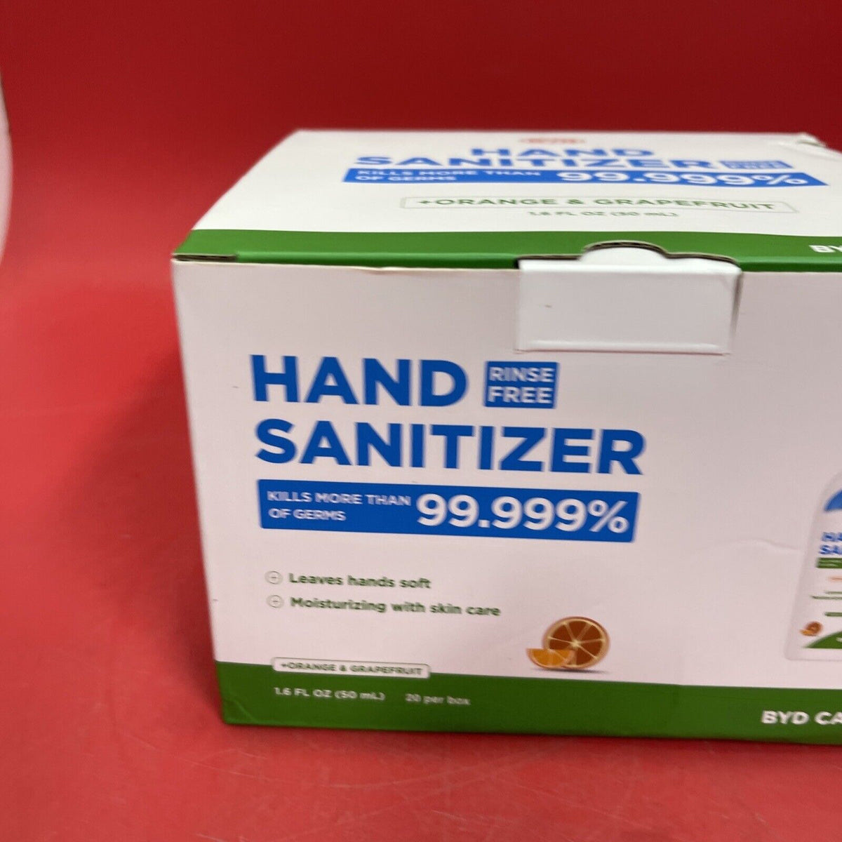 BYD CARE - Hand Sanitizer - Moisturizing Hand Sanitizer, Citrus, 19 Per Box