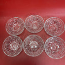 Clear Glass Small Serving Condiment Bowl Candy Nut Dish 1.5” Tall 4.5” Wide