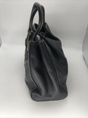 Jones New York Black Purse, Soft Leather, Tassle ,Medium Shoulder Bag