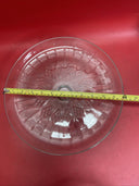 ANCHOR HOCKING GLASS 2 PIECE CANFIELD FOOTED CAKE DOME LID PLATE SET 1600/86