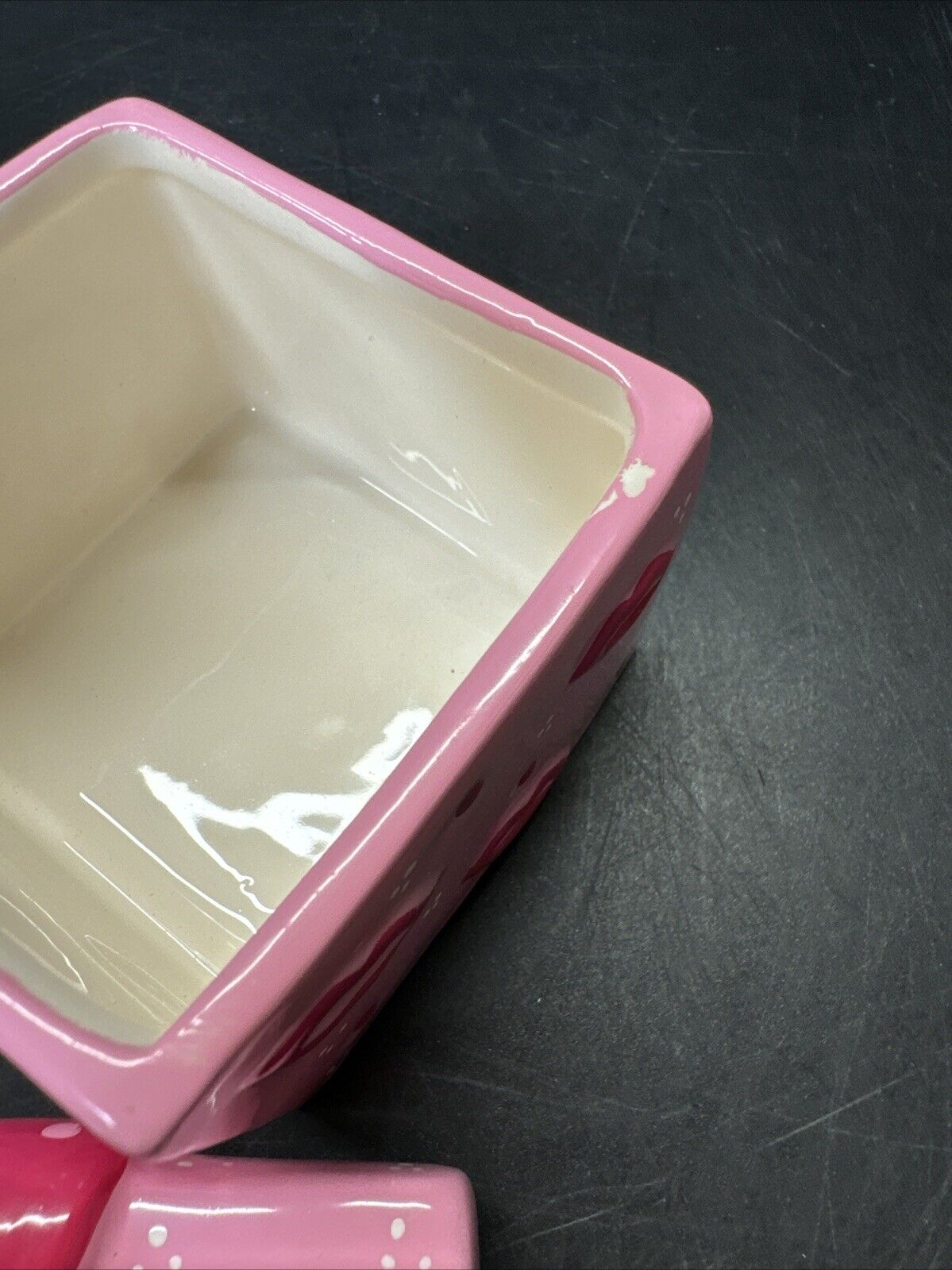 Vintage Ceramic Jewelry Box Theme Love Kiss/ Lot Of 2