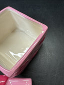 Vintage Ceramic Jewelry Box Theme Love Kiss/ Lot Of 2