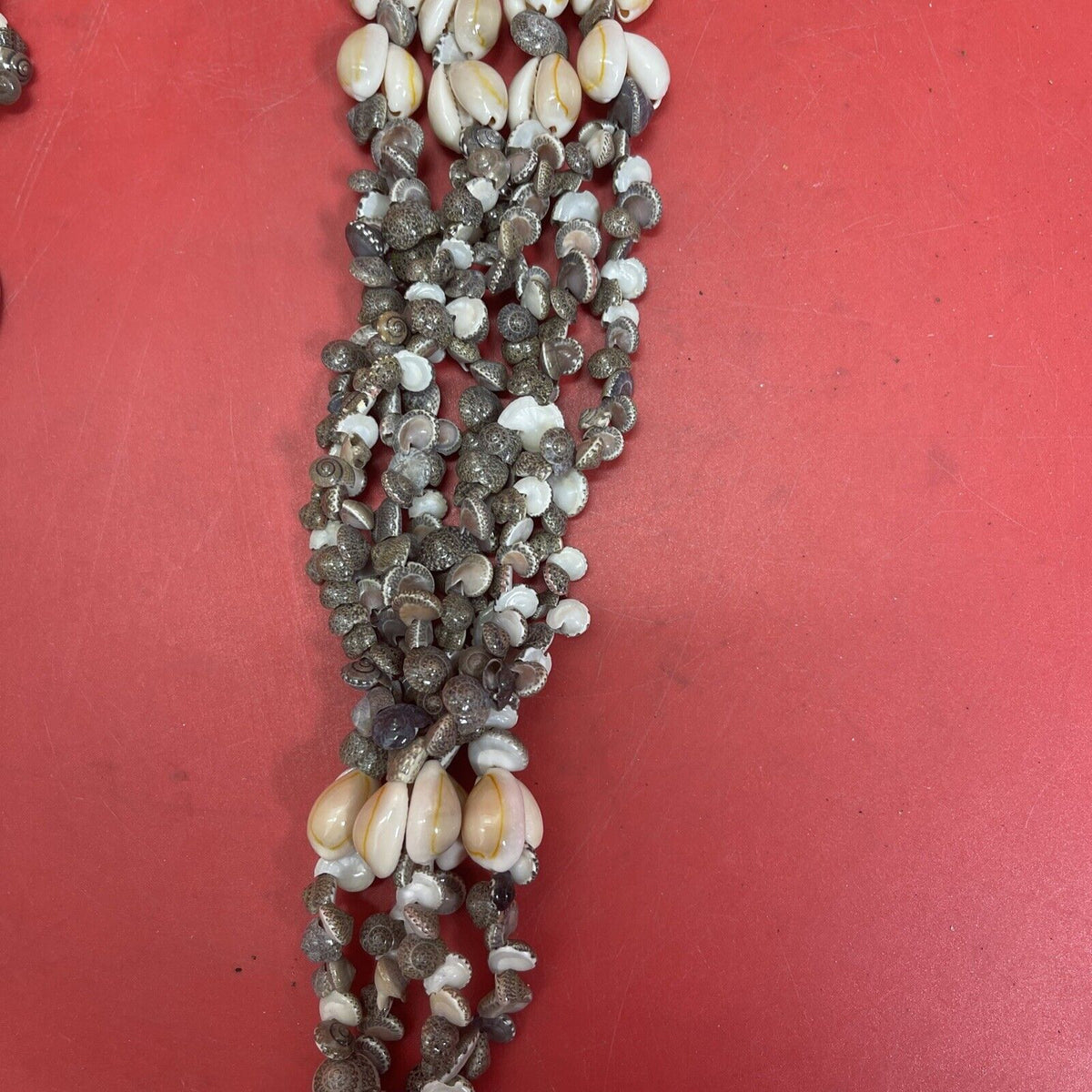 Vintage 39” Seashell Plant Hanger Holder Boho Beach Puka Hanging Shells Nautical