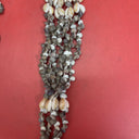 Vintage 39” Seashell Plant Hanger Holder Boho Beach Puka Hanging Shells Nautical