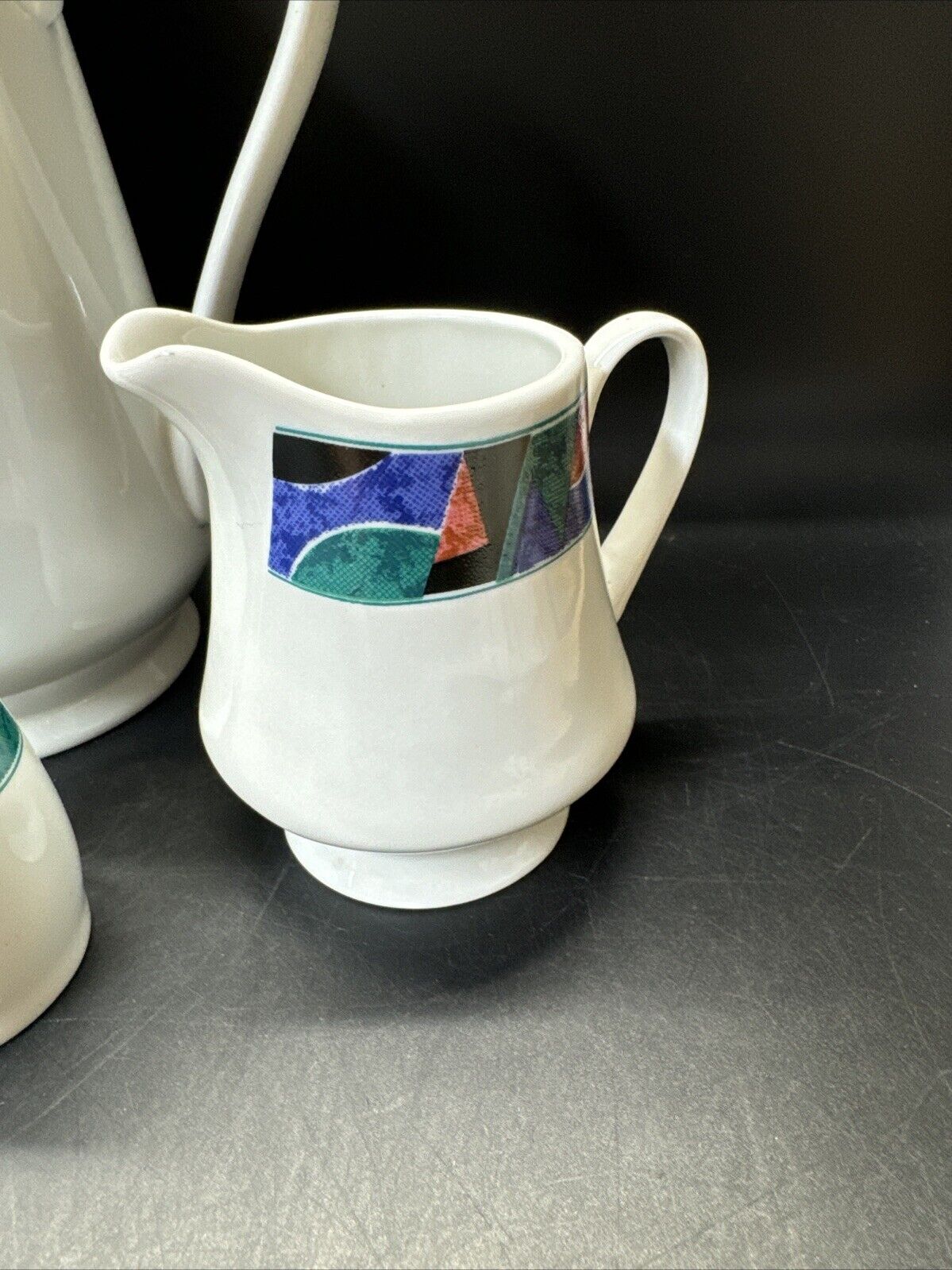 Vintage Global Designs Tea Pot With Salter, Sugar and Creamer Set