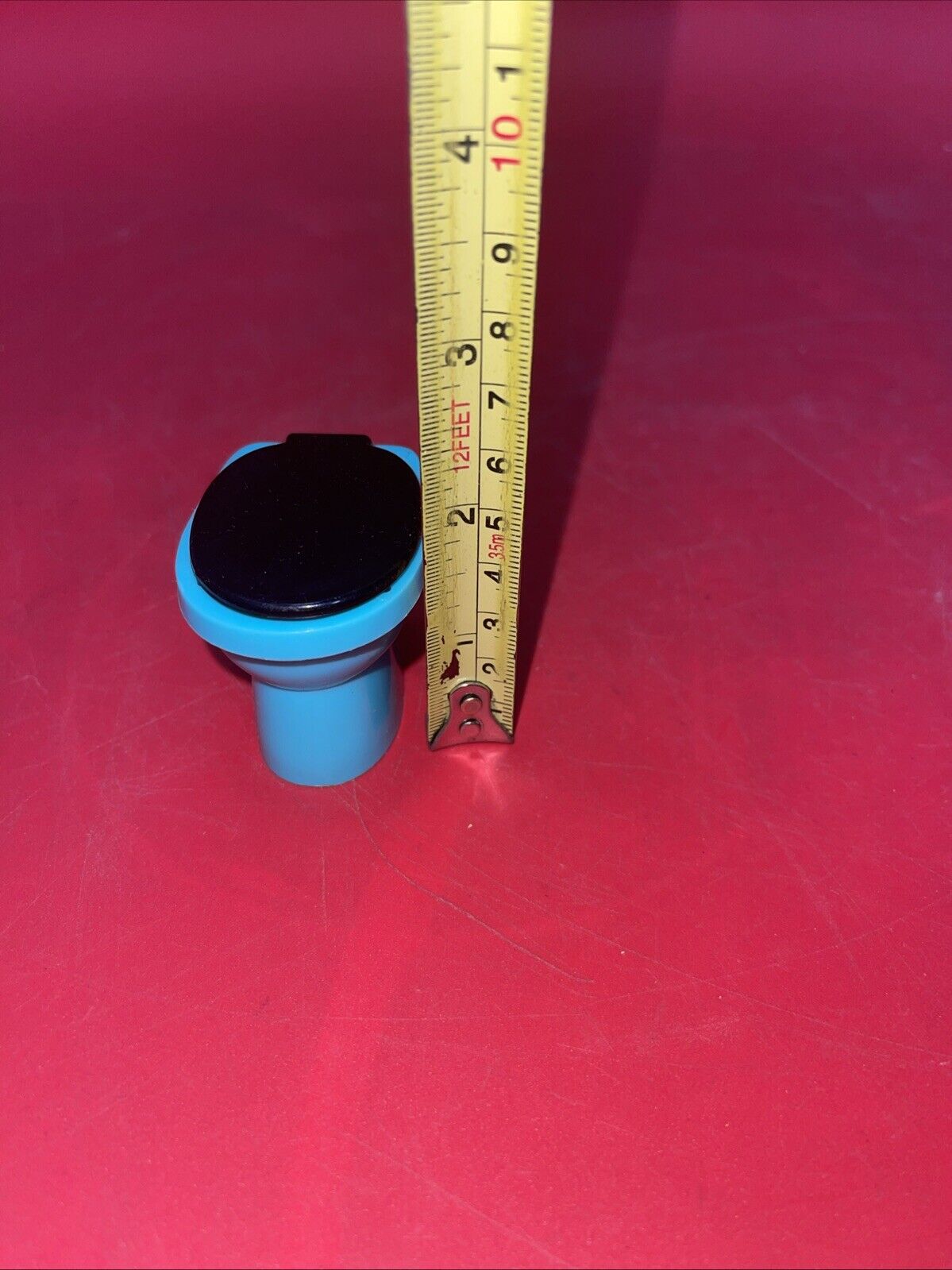 Vintage Block House  Plastic Dollhouse Furniture Bathroom Tub,  Sink, & Toilet