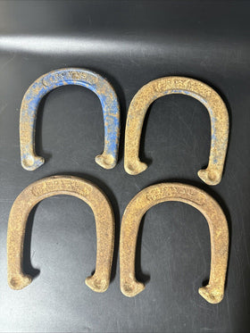 Vintage Royal Pitching Horseshoes by St. Pierre of Worcester MA (4 Pcs)