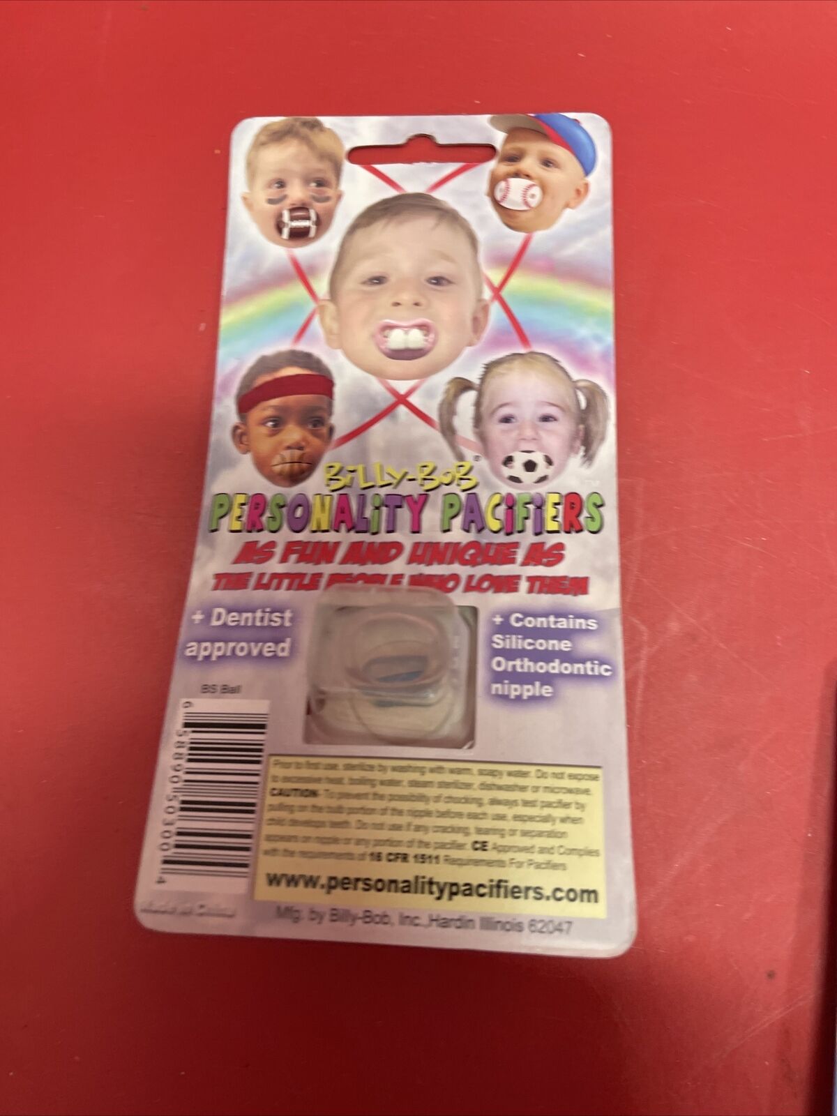 Billy-Bob Personality Pacifiers Slam Dunk Set of 14 Baby Pacifiers