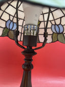 Baroque Mini Blossom Pattern Table Lamp Traditional Stained Glass Tiffany Light