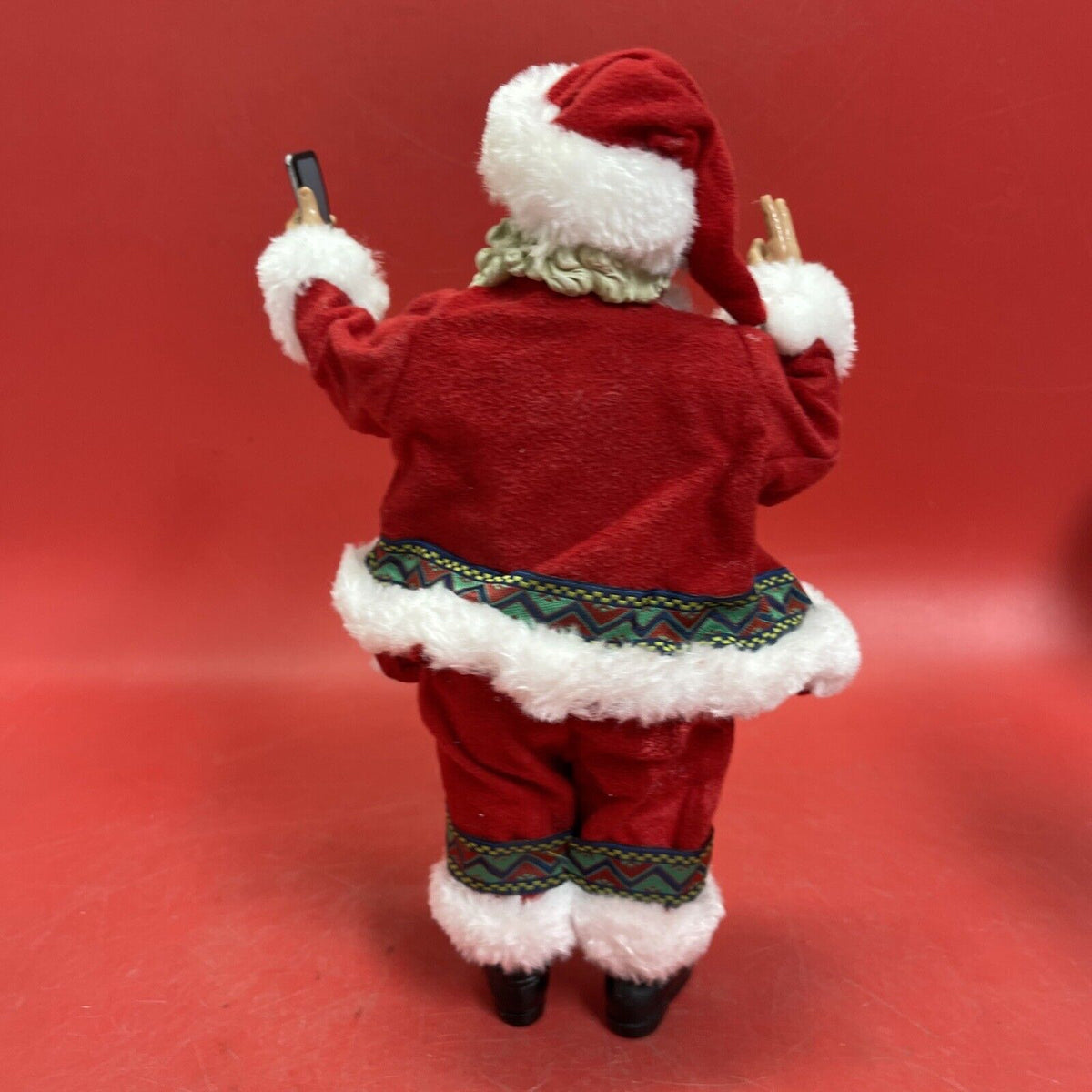 Vintage Santa Claus with phone