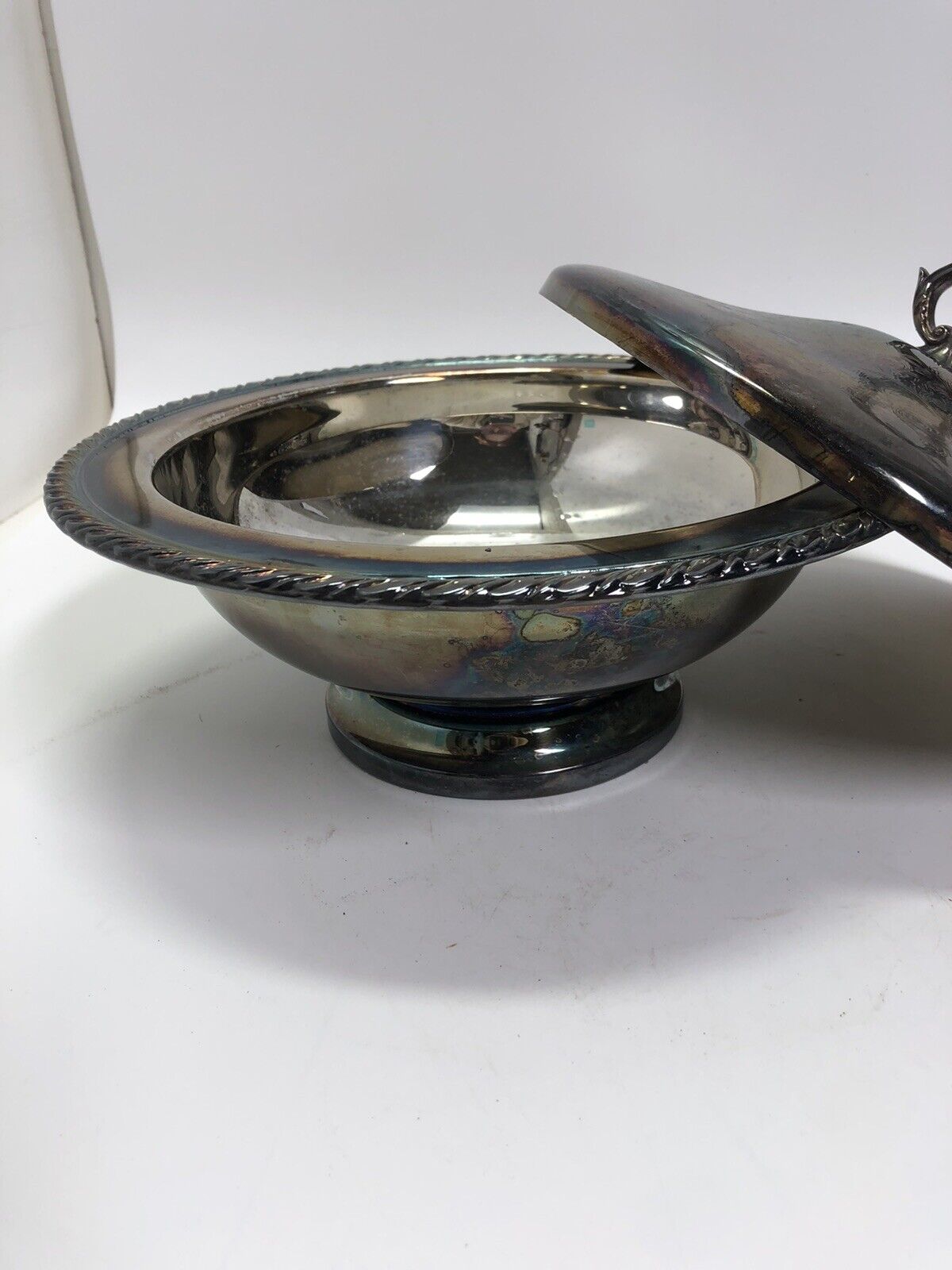 Vintage Silver Plate Serving Bowl Lid