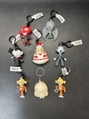 Disney Blind Bag Key Chains 3D Figural/ Lot Of 8