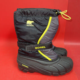 Sorel Womens Black and Yellow Winter Boots Size 7