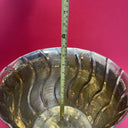 Vintage  Solid Brass Nesting Spiral Bowl Planters 11.5”  India