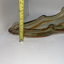 Vintage Large 20" Blown Art Glass Swan  Centerpiece Planter Bowl Dish