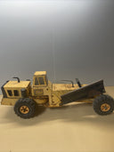 Tonka Mighty 2 Blade Grader Orange 1970's Pressed Steel