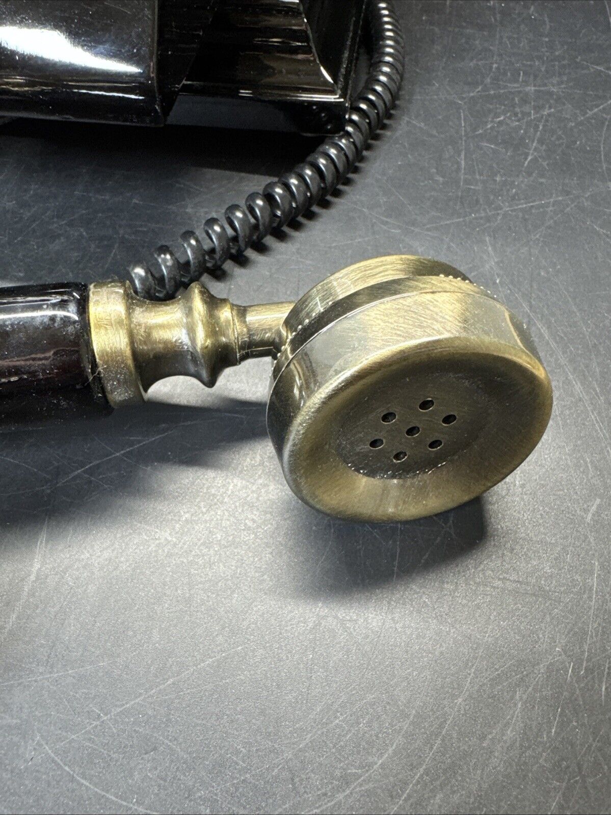 Guangzhou Zhiyin Industries Wood Retro Telephone Brass Push T918-A , 2004