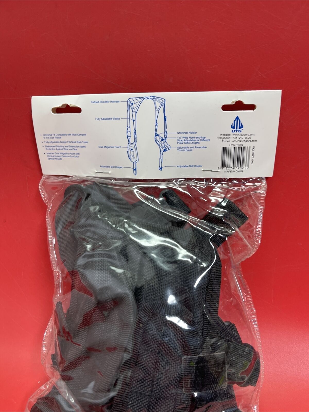 UTG SHOULDER HOLSTER Pistol HI-POINT 9MM 40 45 BLK  NEW  Black