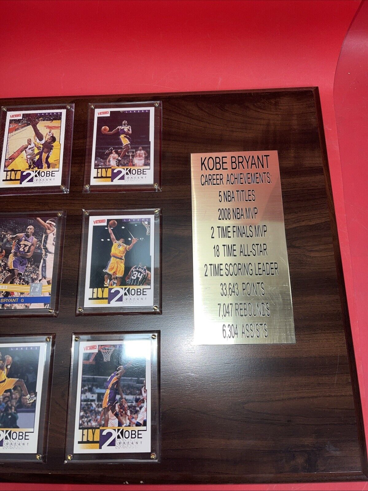 NFL 15"x18" Kobe Bryant Career Achievement Plaque