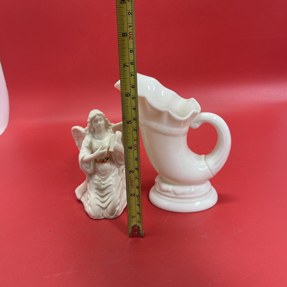 Lenox Horn of Plenty Collection Vase & Angel With Lyre