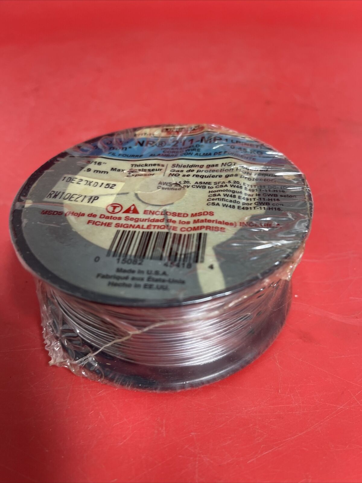 Lincoln Electric InnerShield Self Shielded Core Wire NR-211MP .035" 0.9mm 0.45kg