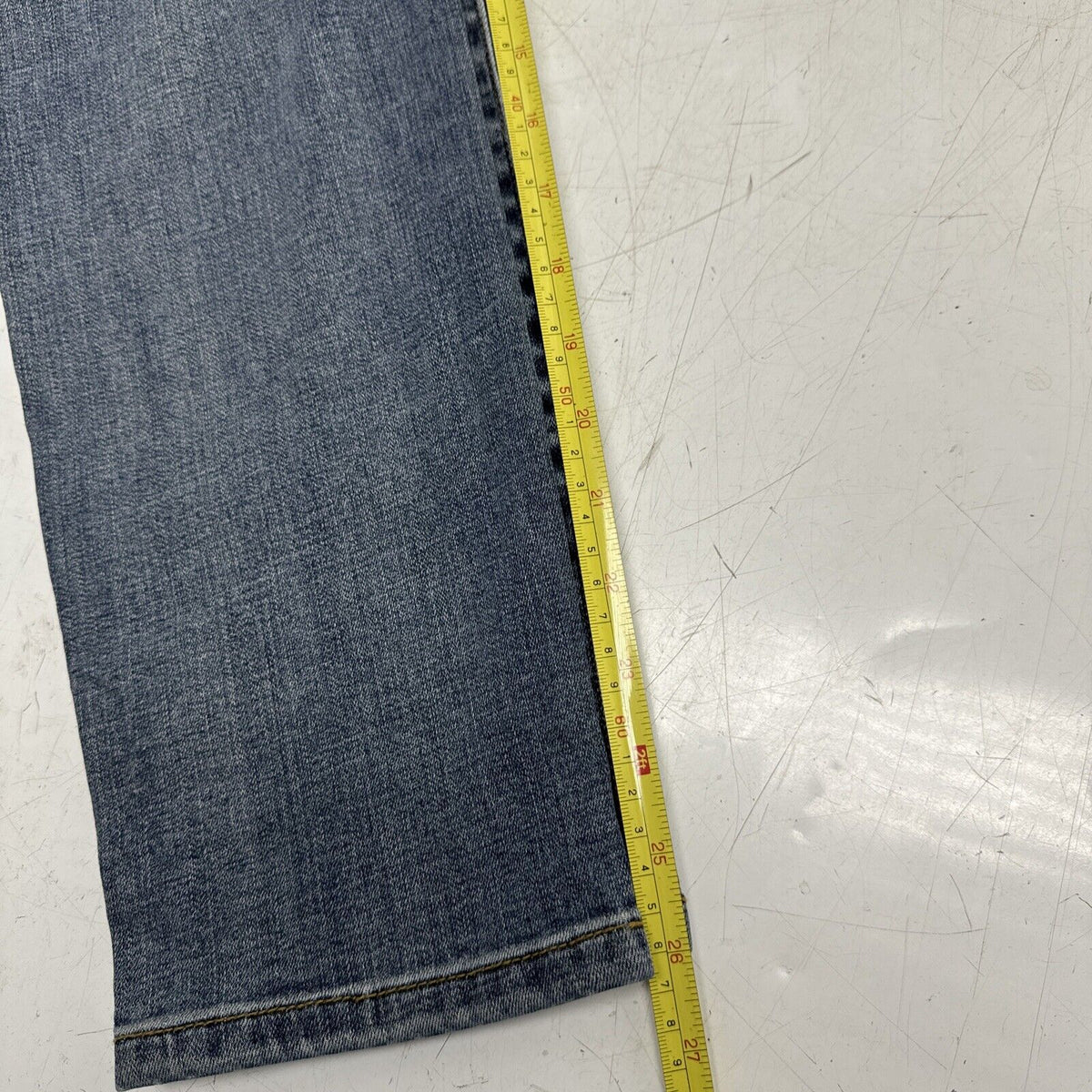 STUDIO Blue Kenova Skinny Distressed Rolled Jeans - Indigo, 12, Sz 31