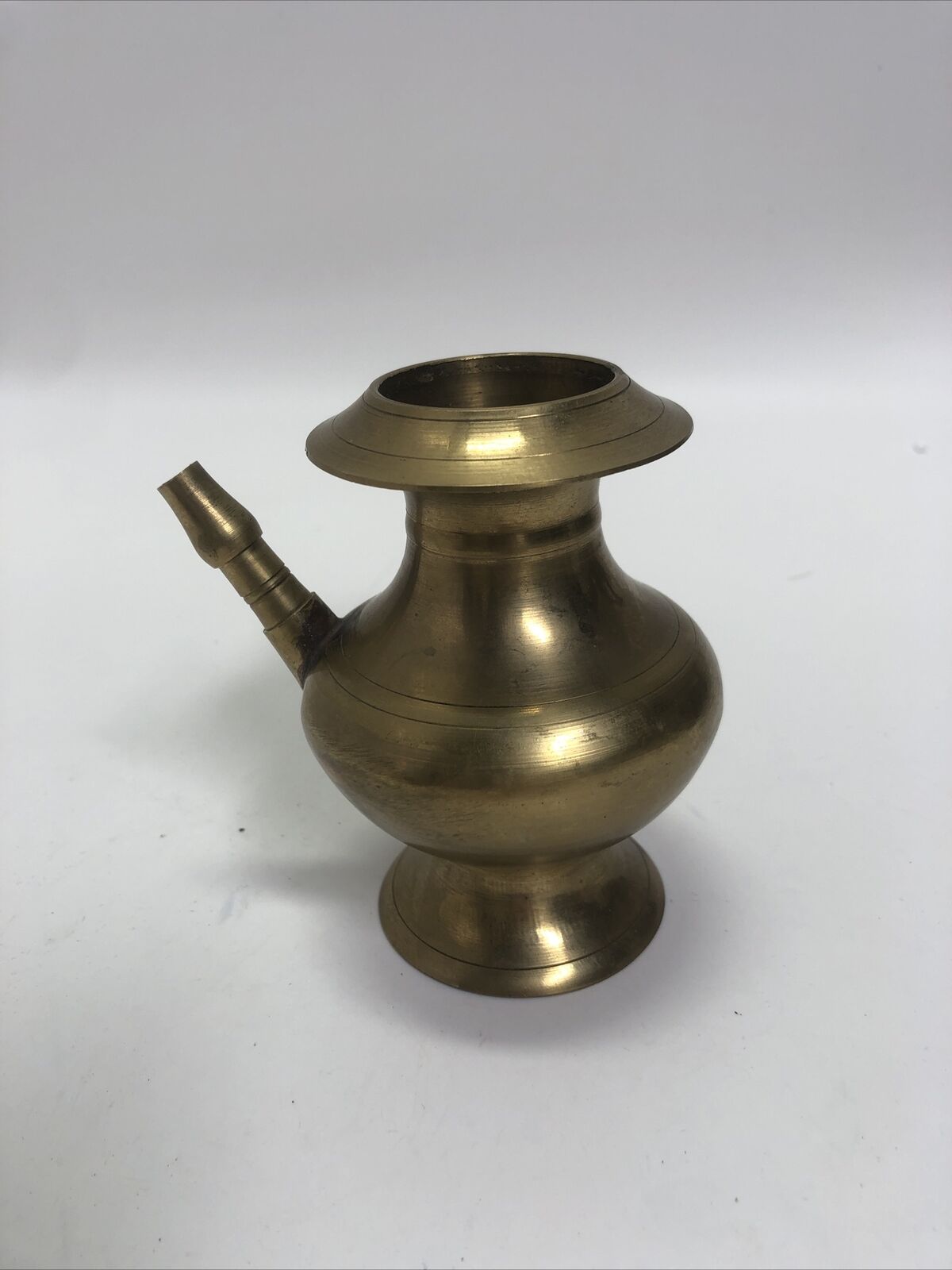  Old Brass Handcrafted Solid Unique Shape Heavy Water Pot With Nozzle