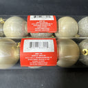 Christmas Tree Ball Ornaments Bronze, Red, Green, Gold 2.36"