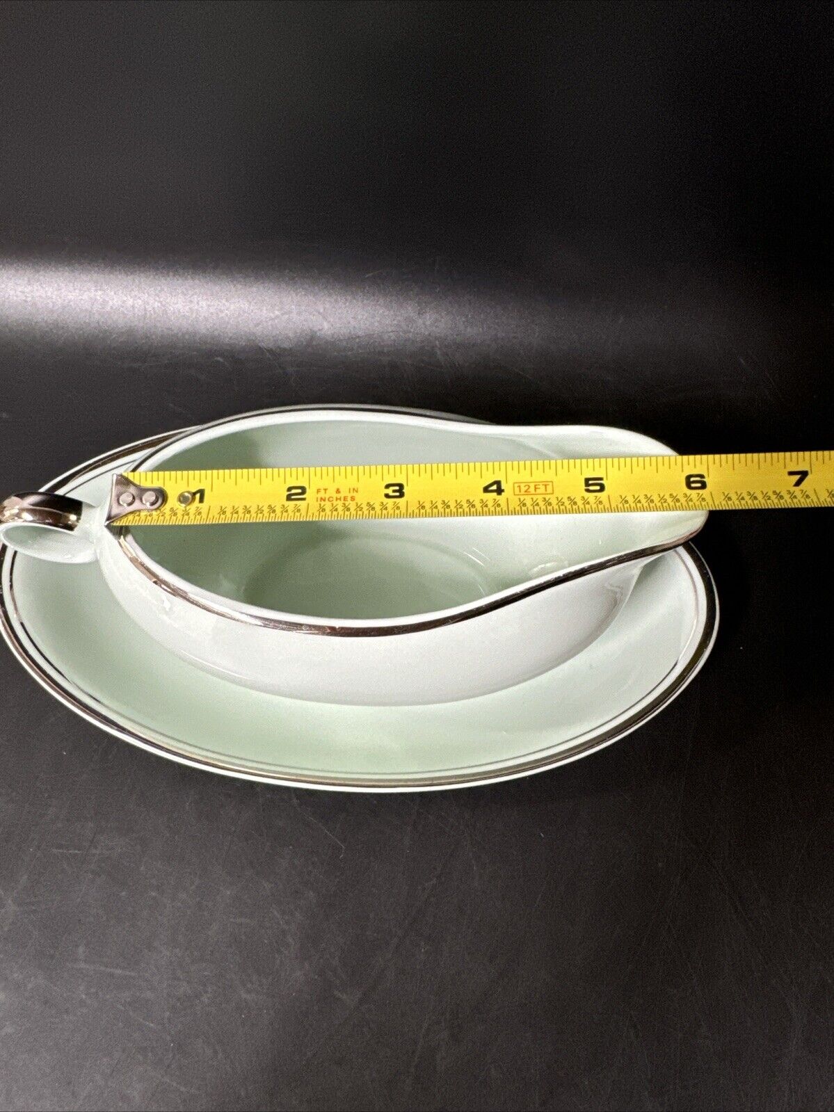 Vintage Universal Gravy Boat And Under-plate/ Unmarked
