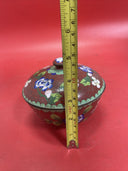 Antique Chinese pot/bowl with tin lid