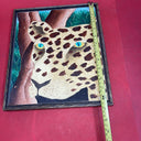 Vintage Painting Tiger Haiti Jungle