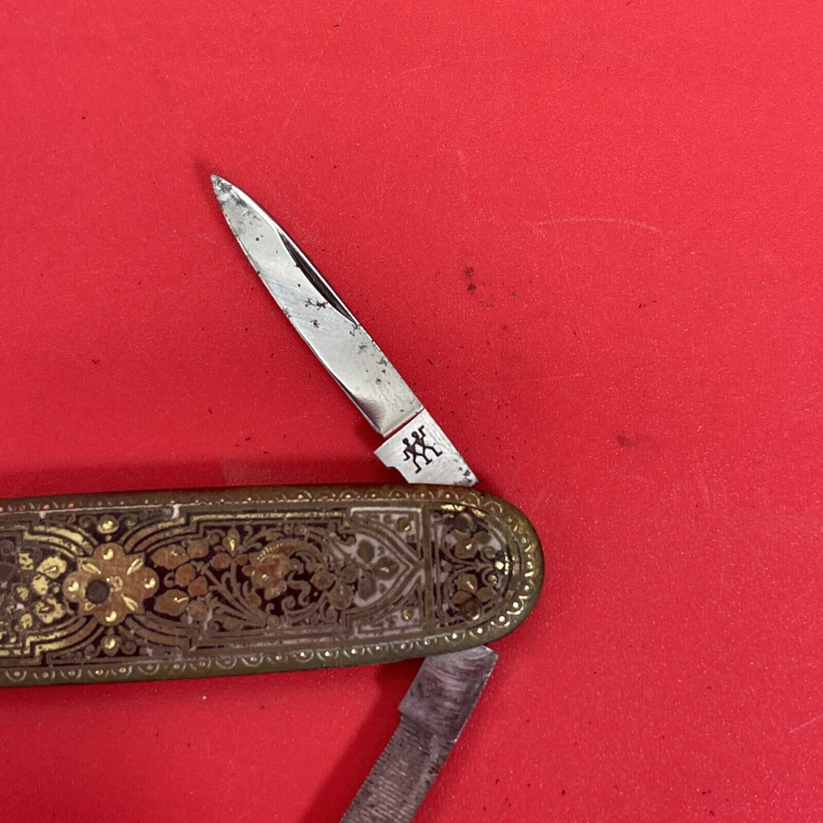 Vintage P.Herkenrath Solingen Engraved Pocket Knife 