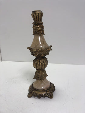 Vintage Antique Candle Stick BRASS MARBLE DECORATIVE CANDLE HOLDER Candelabra 